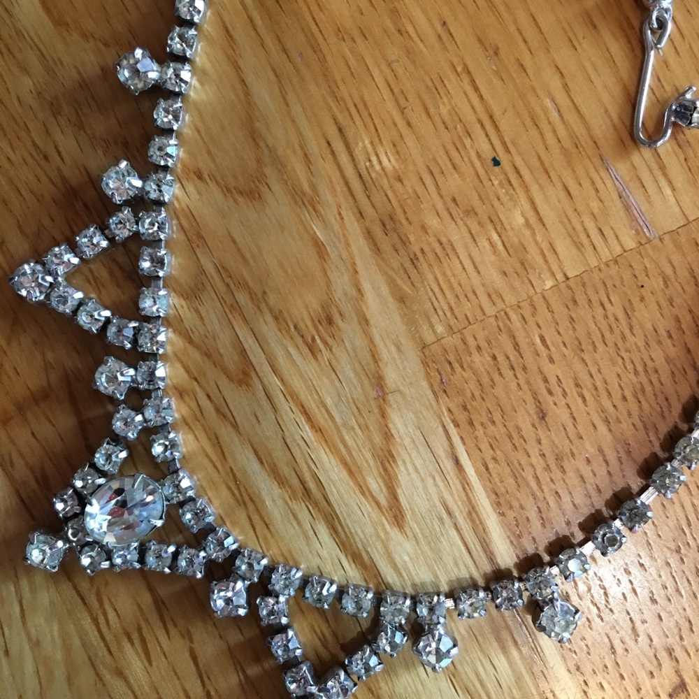 Vintage rhinestone choker